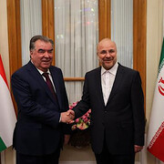 قالیباف و رئیس جمهور تاجیکستان