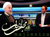 مجادله روحانی با مجری گفتگوی خبری + عکس  روحانی