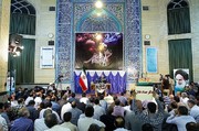 حدادعادل در مسجد انصارالحسین تهران