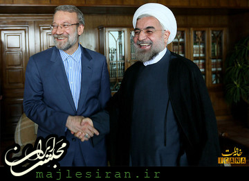 دیدار رئیس مجلس با حسن روحانی