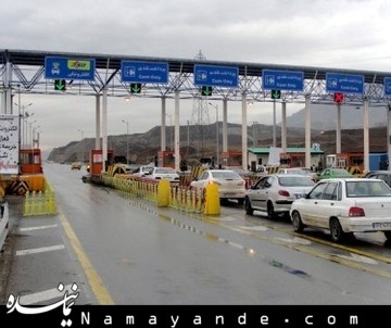 ترافیک سنگین در آزادراه قزوین - کرج آزادراه