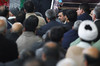احمدی‌نژاد در تشییع پدر شهید کاوه 