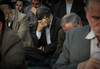 (تصاویر) احمدی‌نژاد در ختم مرحوم‌علی‌اکبری 