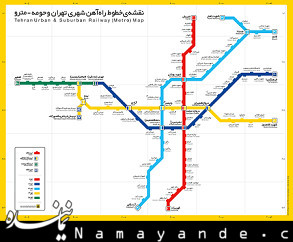 یک میلیارد دلار برای توسعه حمل و نقل به وزارت راه اختصاص یافت  نقشه مترو