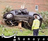 یکی از عجیب ترین تصادف ها+عکس  تصادف