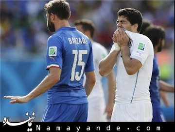 نفر بعدی که سوارز گاز خواهد گرفت؟؟ جام جهانی