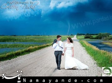 تصویر معنا دار این عروس داماد جهانی شد !+ عکس عروس و داماد