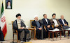 دیدار روحانی و اعضای هیئت دولت با رهبر انقلاب