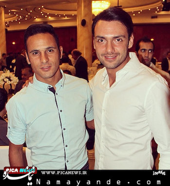 گوشی ۷۰ میلیونی آرش برهانی!  آرش برهانی در کنار بازیگر سینما