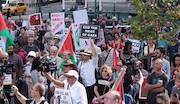 تظاهرات نیویورکی ها علیه اسرائیل