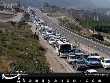 ترافیک در ورودی تهران ترافیک جاده هراز و چالوس