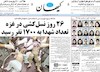 صفحه اول روزنامه های امروز
