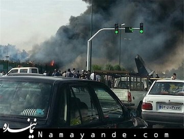 خروج ۳۵ جسد از محل سقوط هواپیما/سوختگی وسیع ۳ مصدوم حادثه/برخی مصدومان از مسافران هواپیما نیستند سقوط هواپیما