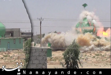 مقام امام رضا (ع) در عراق توسط داعش تخریب شد/ عکس مقام امام رضا در عراق