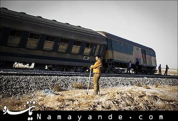 قطار مسافری تهران ـ مشهد از ریل خارج شد! خروج قطار از ریل