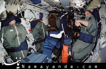 فنجان قهوه خوری فضایی! +عکس تصویری از اتاق خواب فضانوردان