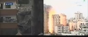 تخریب برج 12 طبقه غزه