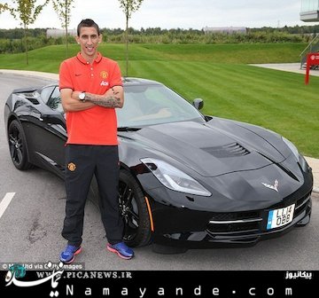 عجیب ترین مدل شورلت!/تصاویر دی ماریا در کنار شورلت آخرین مدل منچستر