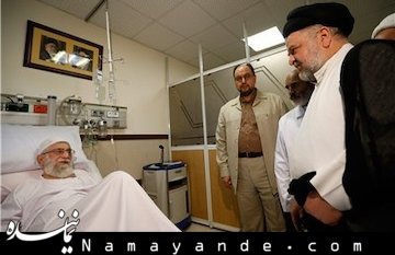 حجتالاسلام شهرستانی در عیادت از مقام معظم رهبری: آیتالله سیستانی خدمت شما سلام رساندند و گفتند دعا کنید آیت الله شهرستانی/1