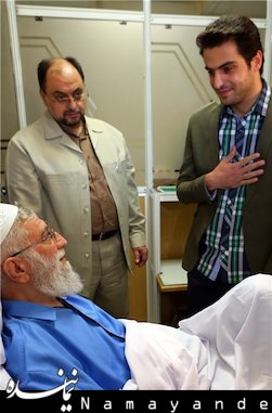 عیادت علی ضیا از رهبرانقلاب