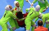 تصاویر دیدنی از مسابقه تن به تن دختران کبدی ایران در بازیهای اینچئون