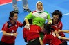 تصاویر دیدنی از مسابقه تن به تن دختران کبدی ایران در بازیهای اینچئون
