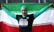 کسب مدال نقره لیلا رجبی، ورزشکار زن بلاروسی الاصل تیم ملی ایران در رشته پرتاب وزنه