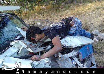 تصادف هولناک دختر دوچرخه سوار+عکس (۱۸+)  تصادف