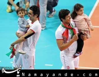 واکنشپاسور تیمملیوالیبال به شکست ایران+عکس  مهدی مهدوی و دخترش
