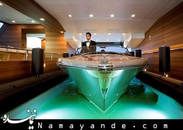 عجیب ترین و خنده دارترین حمام زنانه در جهان!+عکس  این کشتی مجهز است به یک سالن ورزشی، اتاق حمام و آکواریوم.