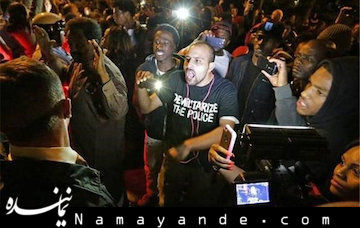 پنجاه معترض آمریکایی درفرگوسن بازداشت شدند معترضان آمریکایی