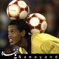 شلیک دقیق فوتبالیست مشهور! / فیلم رونالدینیو