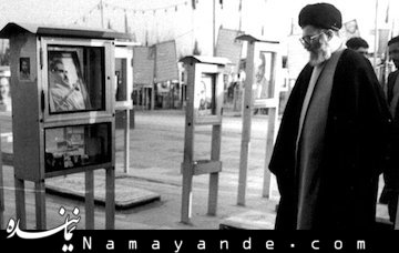 "رییس جمهور" در کنار "رییس جمهور"+تصویر آیت الله خامنه ای و رجایی