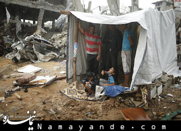 زندگی بدون سرپناه در غزه 