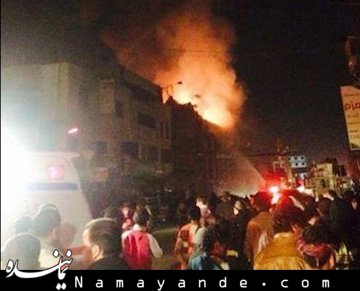 آتش سوزی هتل ایرانی ها در کربلا