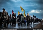 راهپیمایی شبانه زائران اربعین حسینی