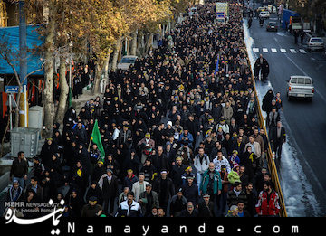 ارائه خدمات رایگان اتوبوسرانی به عزاداران راهپیمایی دلدادگان حسینی  پیاده روی عزاداران اربعین در تهران