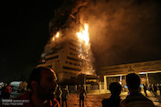 آتش سوزی در ساختمان منطقه ویژه پارس جنوبی