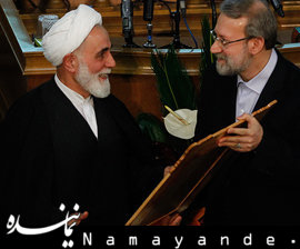 لاریجانی از ناطقنوری تقدیر کرد لاریجانی و ناطق