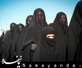 بازسازی حرکت کاروان اسرای کربلا در همایش «خیمه خاتون داغ دیده» +عکس  اسرای کربلا43