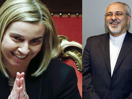 موگرینی و ظریف تلفنی رایزنی کردند  ظریف و موگرینی