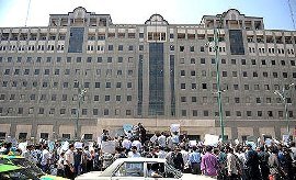 تجمع بازنشستگان فولاد در مقابل مجلس شورای اسلامی تجمع