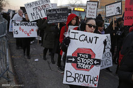 روش جدید اعتراض آمریکاییها+تصاویر  تظاهرات در آمریکا