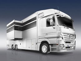 زندگی لوکس در خودرو!+تصاویر  خودروی کانتینری