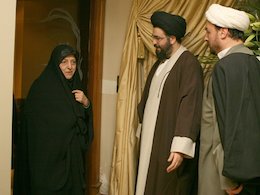 مهناز افشار و ابتکار در بیت طباطبائی/تصاویر معصومه ابتکار 43