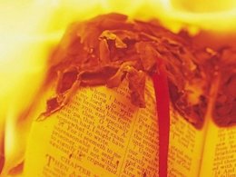 یک جنایت فرهنگی دیگر از داعش کتاب سوزی داعش