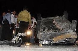 رتبه ۱۸۹ ایران در کشته های تصادف در میان ۱۹۰ کشور تصادف43