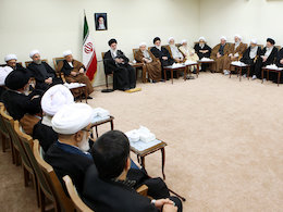 انتخاب رئیس جدید خبرگان، انتخابی مناسب بود/ ترویج اسلامهراسی توسط صهیونیستها نشانه هراس از نابودی منافع نامشروعشان است دیدار رهبری و اعضای خبرگان431