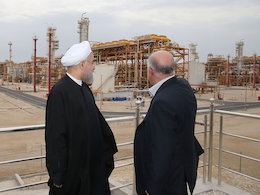 فازهای ۱۷ و ۱۸ پارس جنوبی افتتاح شد  روحانی و زنگنه