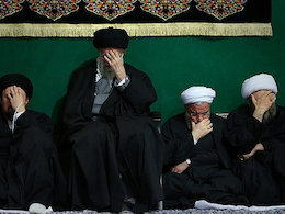 مراسم عزاداری حضرت فاطمهزهرا (س) و ترحیم همشیره مکرمه رهبر معظم انقلاب برگزار شد عزاداری رهبری